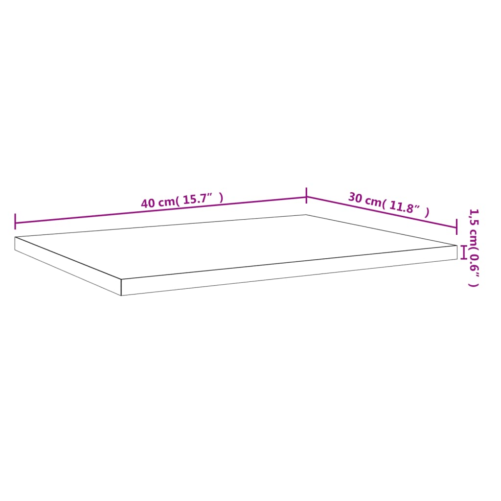 vidaXL sienas plaukti, 4 gab., koka, 40x30x1,5 cm, inženierijas koks