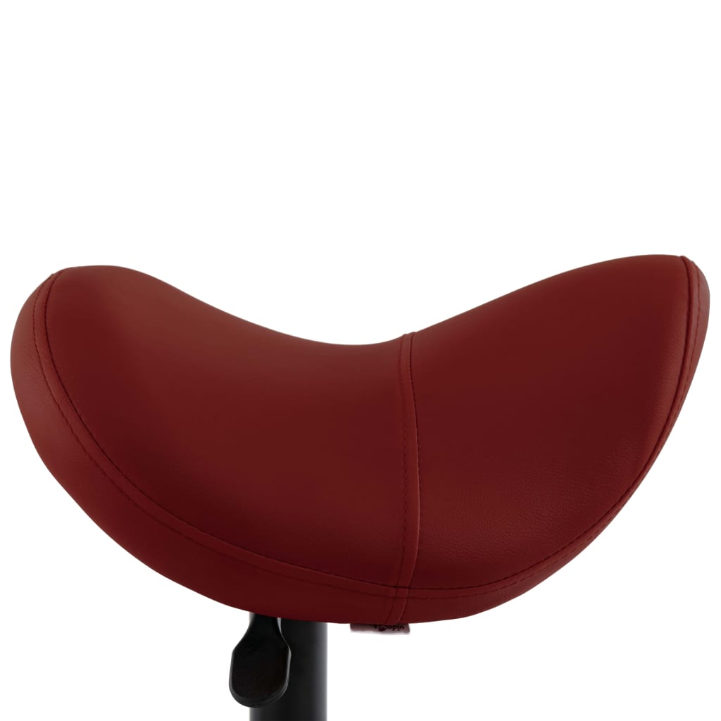 vidaXL darba krēsls, vīnsarkana mākslīgā āda