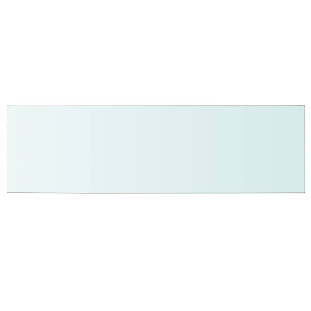 vidaXL sienas plaukts, 100x30 cm, caurspīdīgs stikls