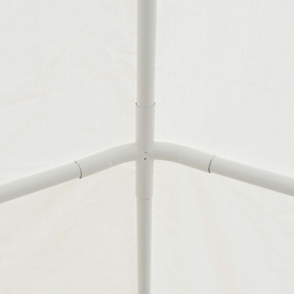 vidaXL telts mantu uzglabāšanai, 5x10 m, balts PE