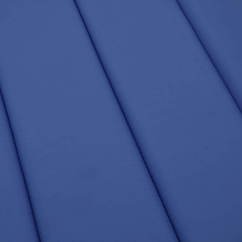 vidaXL sauļošanās krēsla matracis, 200x70x3 cm, audums, koši zils