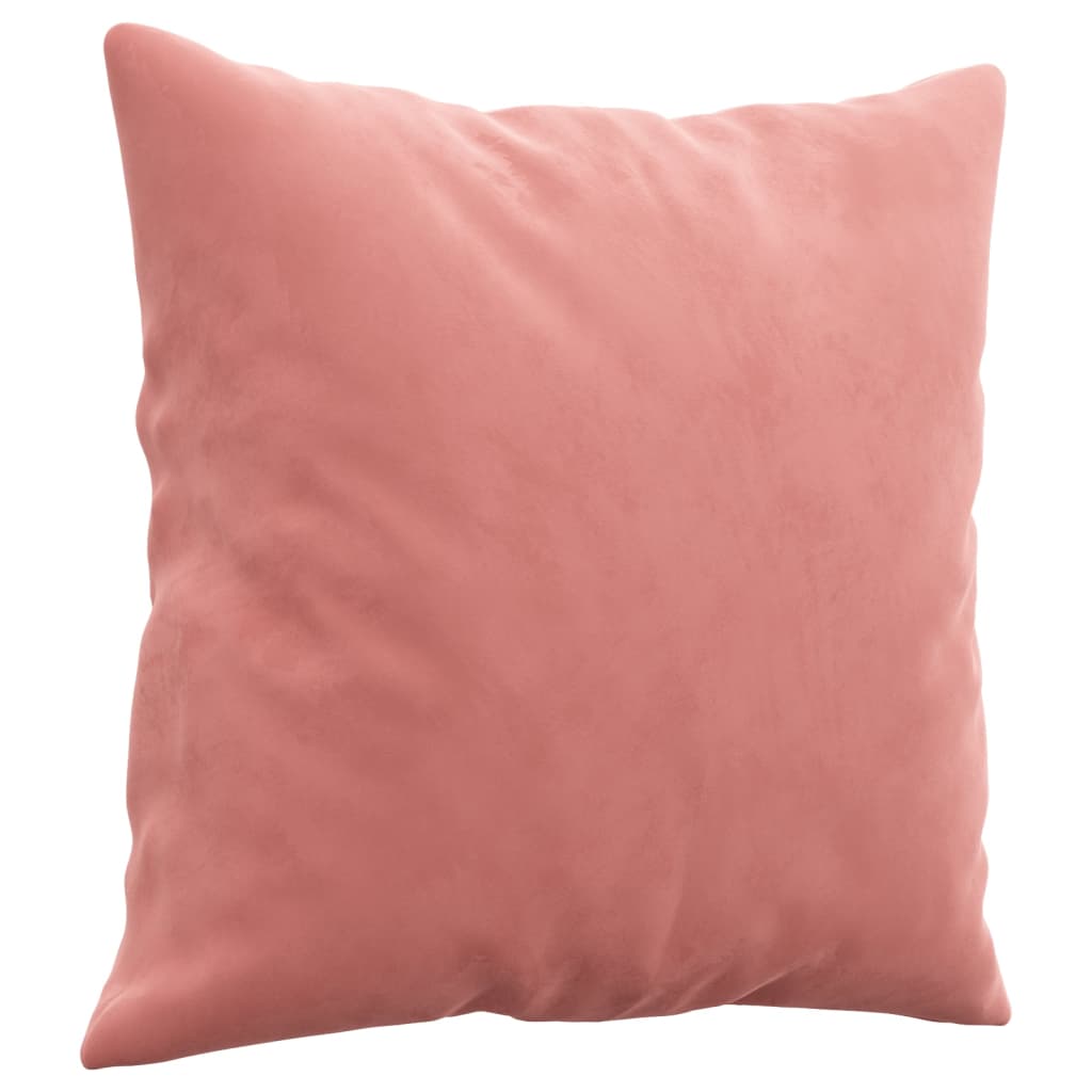 vidaXL dekoratīvi spilveni, 2 gab., 40x40 cm, rozā samts