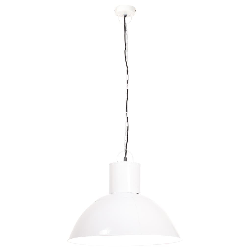 vidaXL griestu lampa, balta, apaļa, 25 W, 48 cm, E27