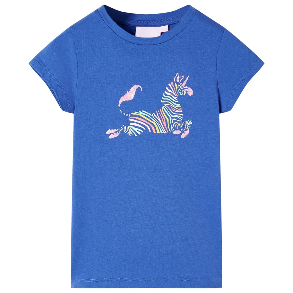 Bērnu T-krekls, koši zils, 116