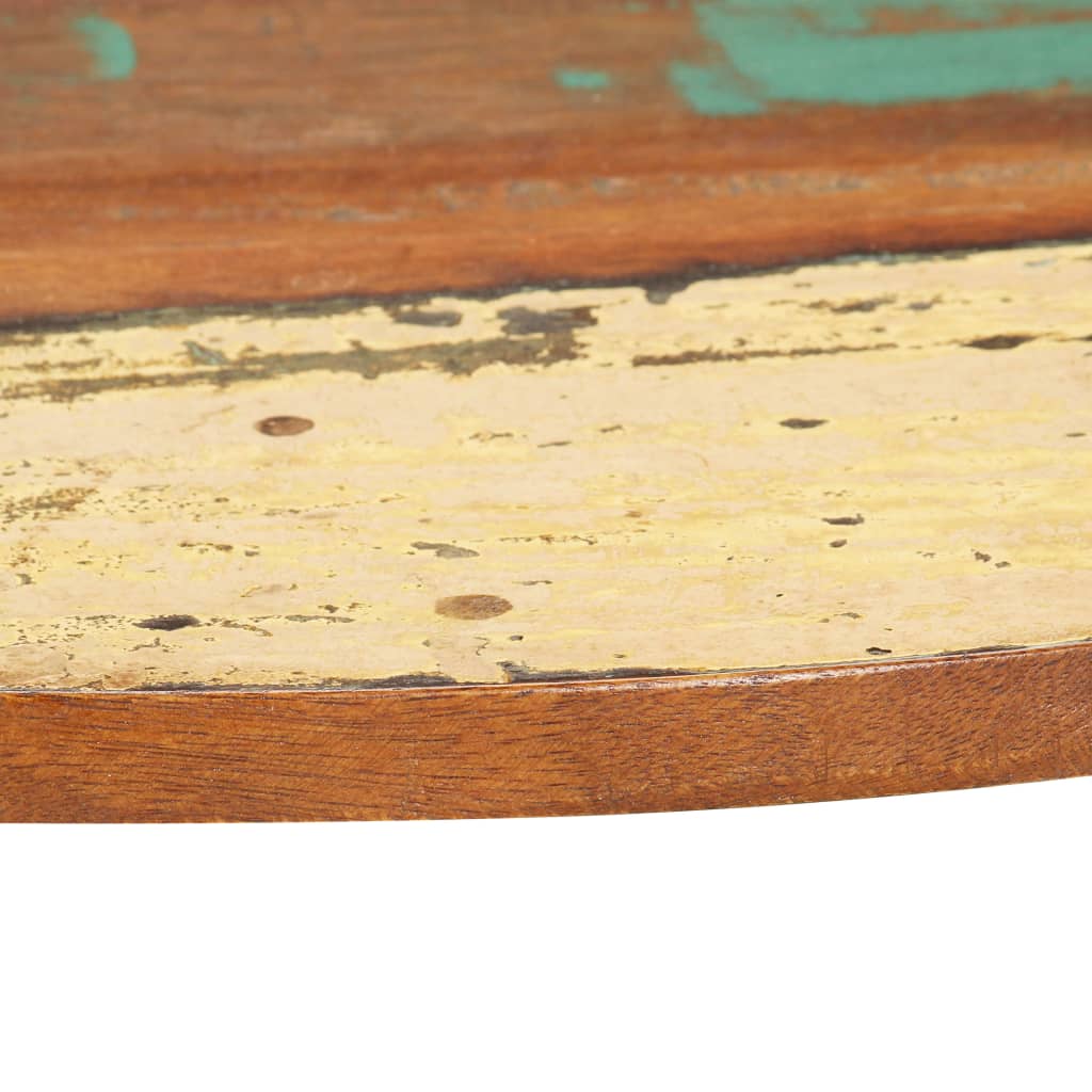 vidaXL apaļa galda virsma, 50 cm, 15-16 mm, pārstrādāts masīvkoks
