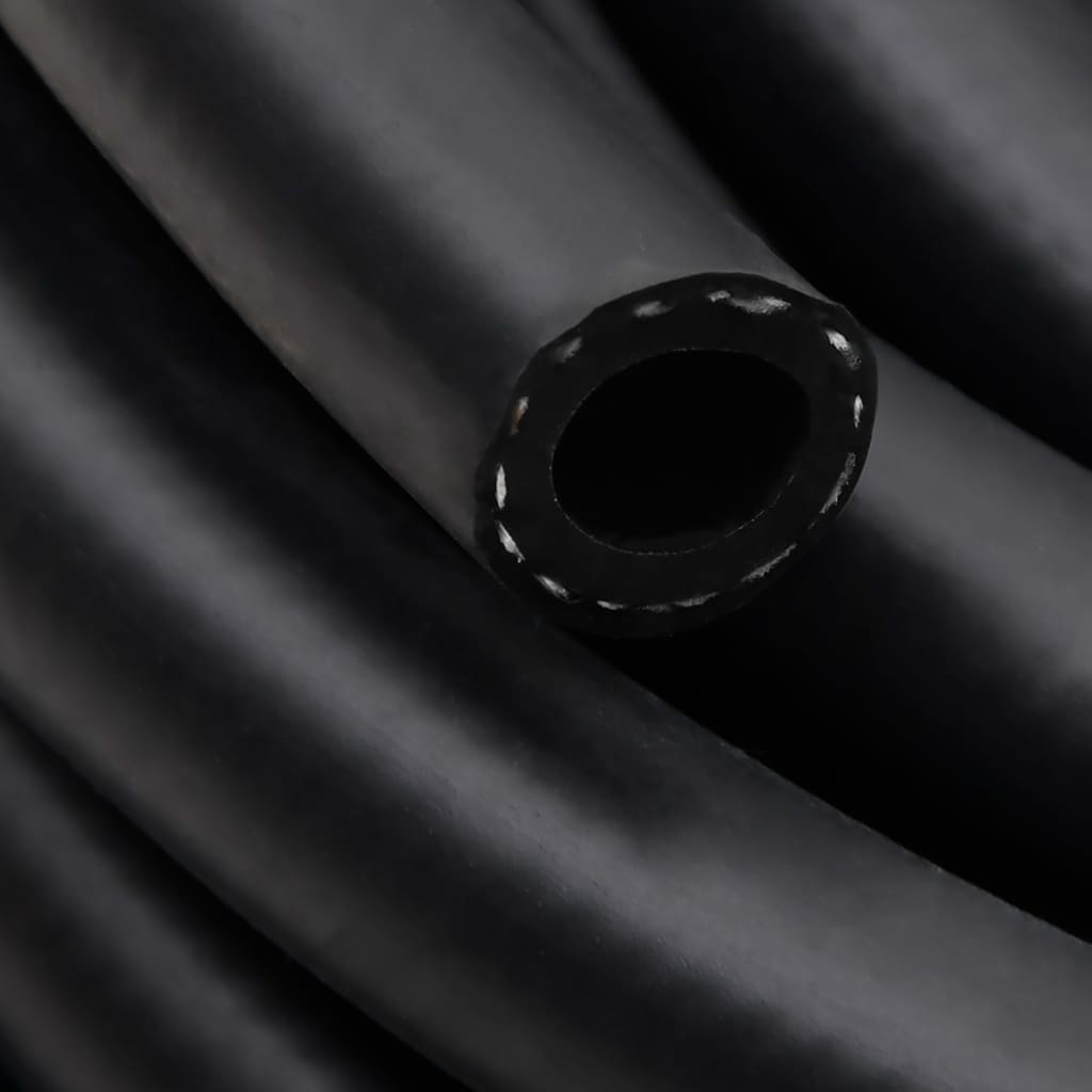 vidaXL hibrīda gaisa šļūtene, melna, 0,6", 10 m, gumija un PVC