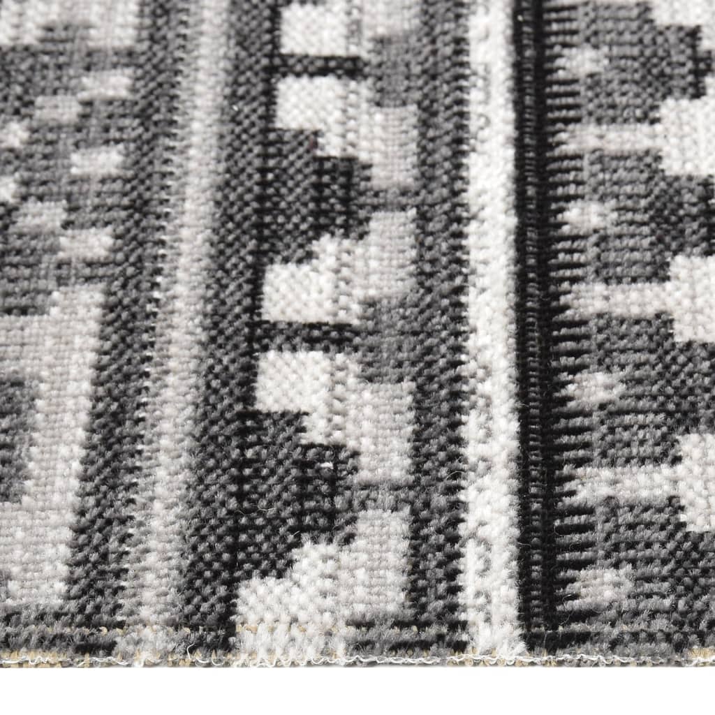 vidaXL āra paklājs, plakani austs, 115x170 cm, tumši pelēks