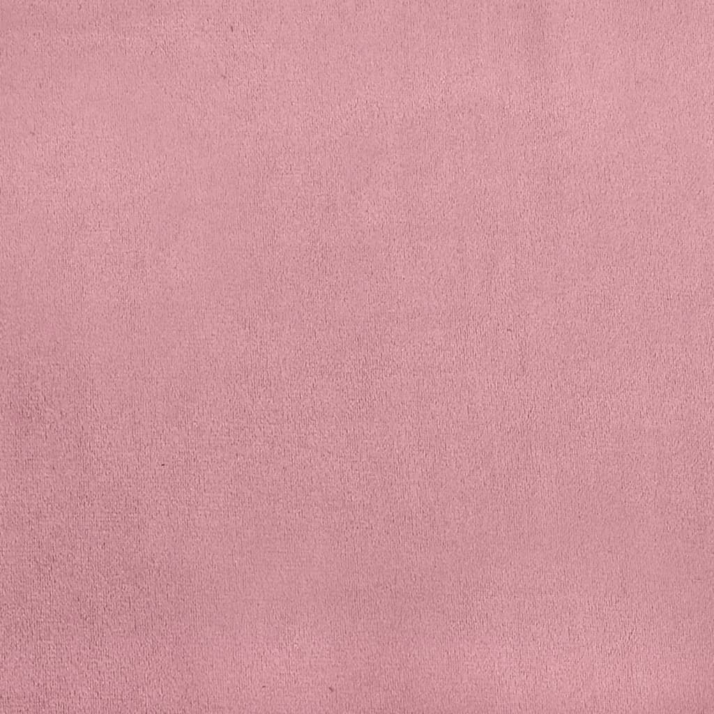 vidaXL dīvāngulta, rozā samts