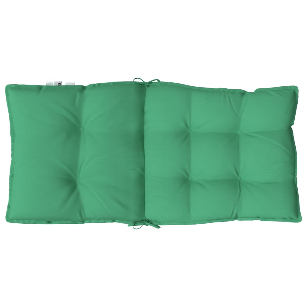 vidaXL dārza krēslu matrači, 4 gab., oksforda audums, zaļi