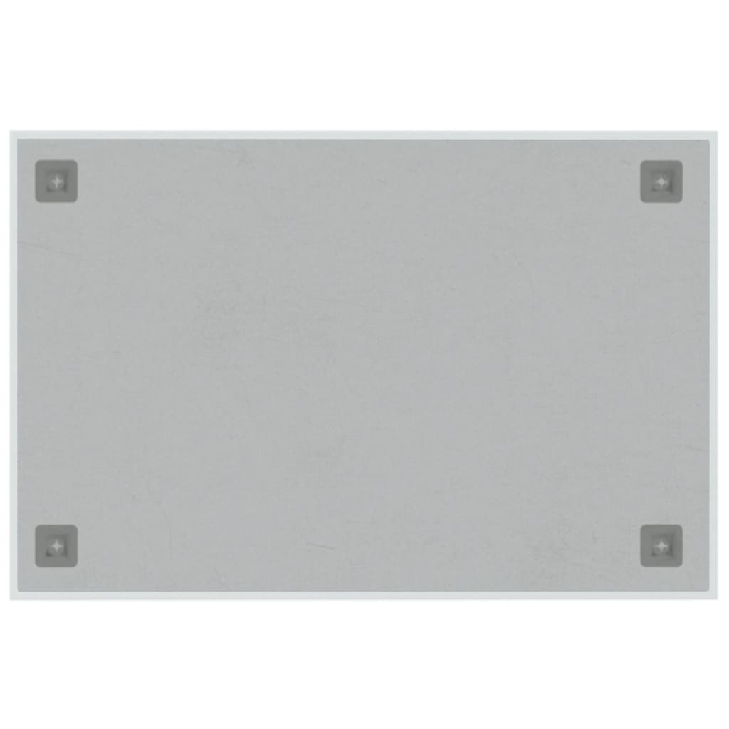 vidaXL magnētiskā tāfele, stiprināma pie sienas, balta, 60x40 cm