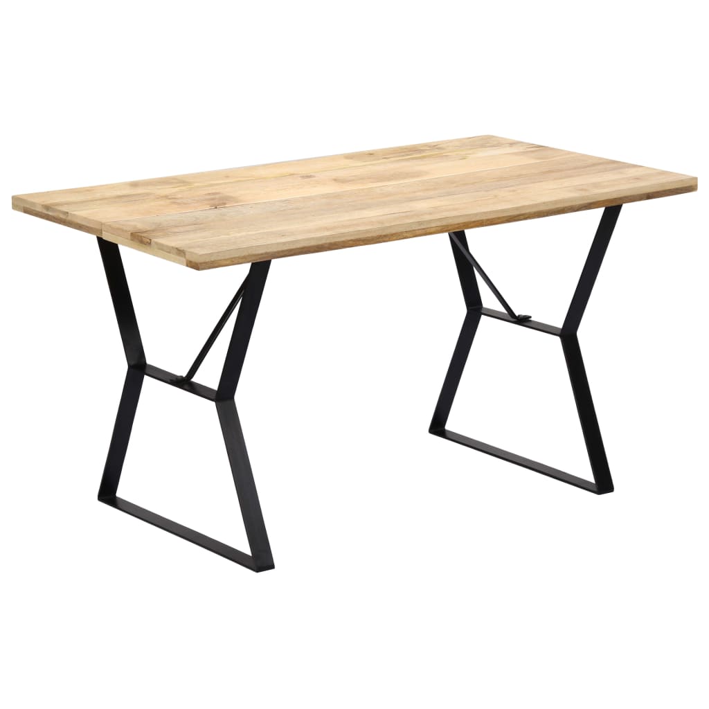 vidaXL virtuves galds, 140x80x76 cm, mango masīvkoks