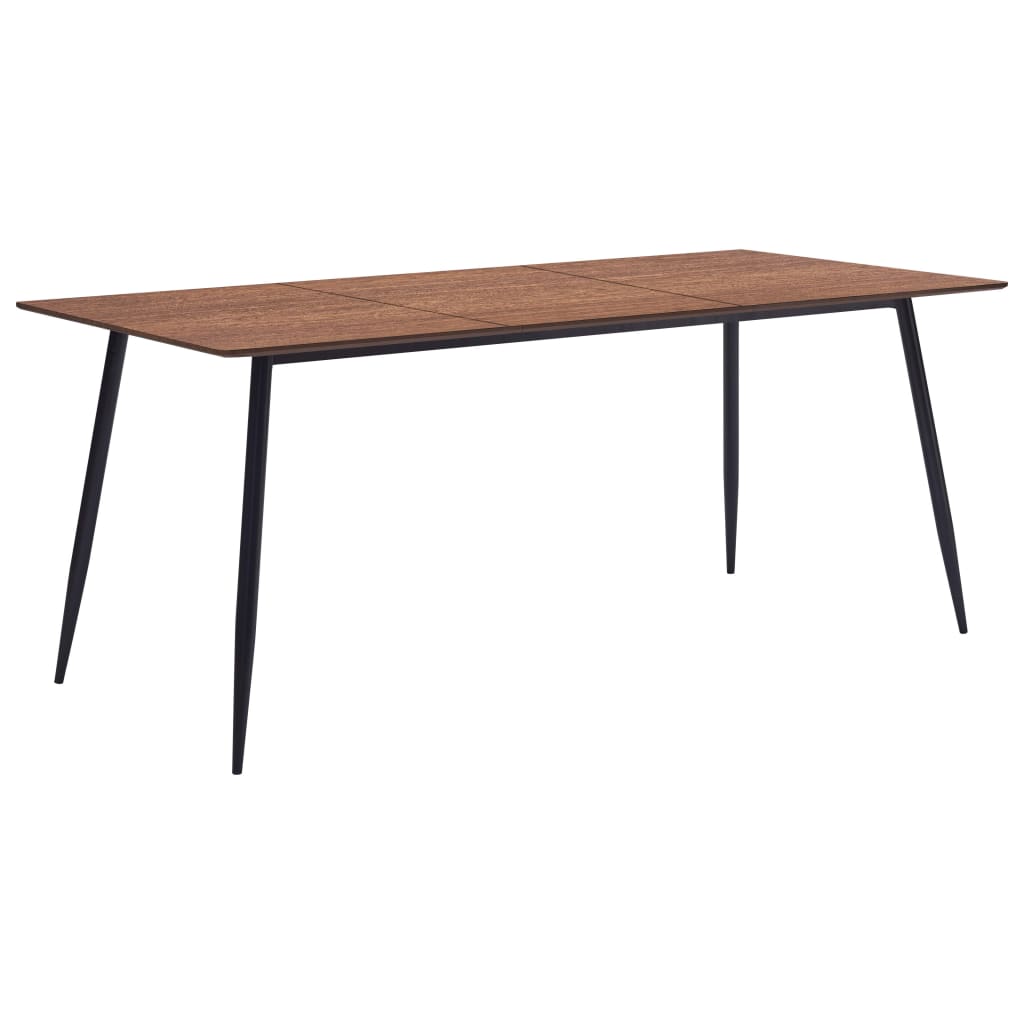 vidaXL virtuves galds, brūns, 180x90x75 cm, MDF