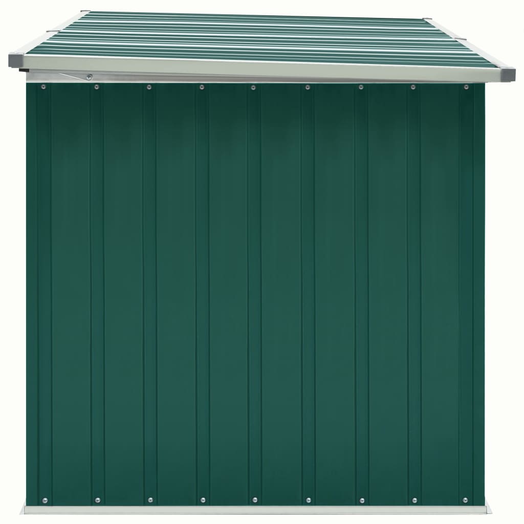 vidaXL dārza uzglabāšanas kaste, zaļa, 171x99x93 cm