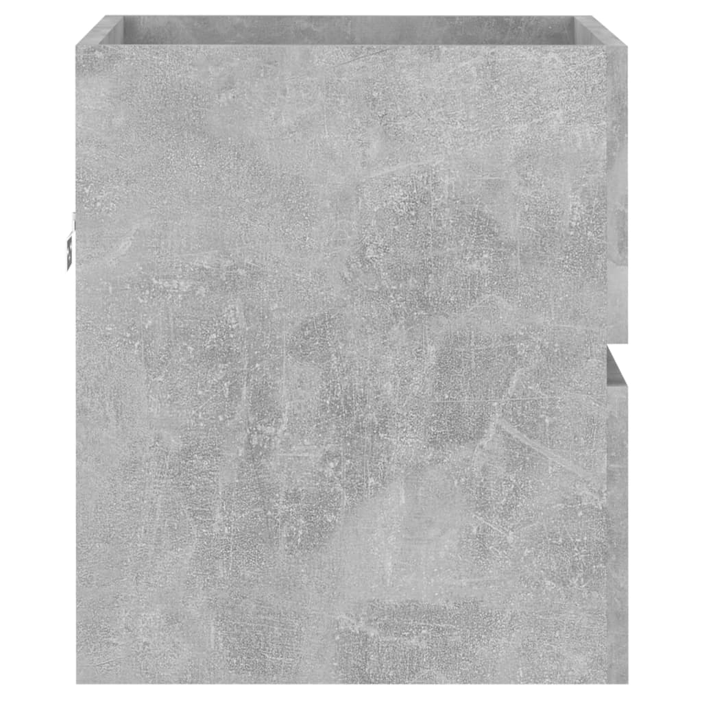 vidaXL izlietnes skapītis, betona pelēks,41x38,5x45 cm, skaidu plāksne