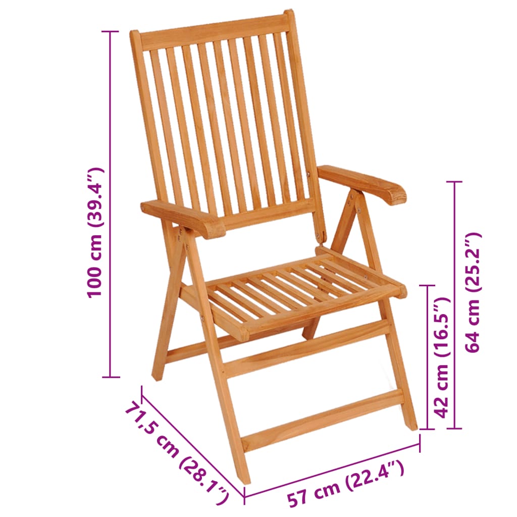 vidaXL dārza krēsli, 2 gab., melni matrači, masīvs tīkkoks
