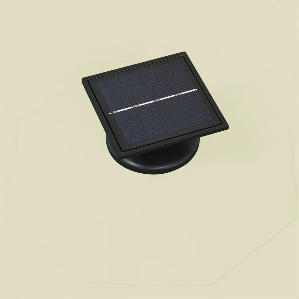 vidaXL saulessargs ar metāla kātu un LED, smilšu krāsā, 300 cm