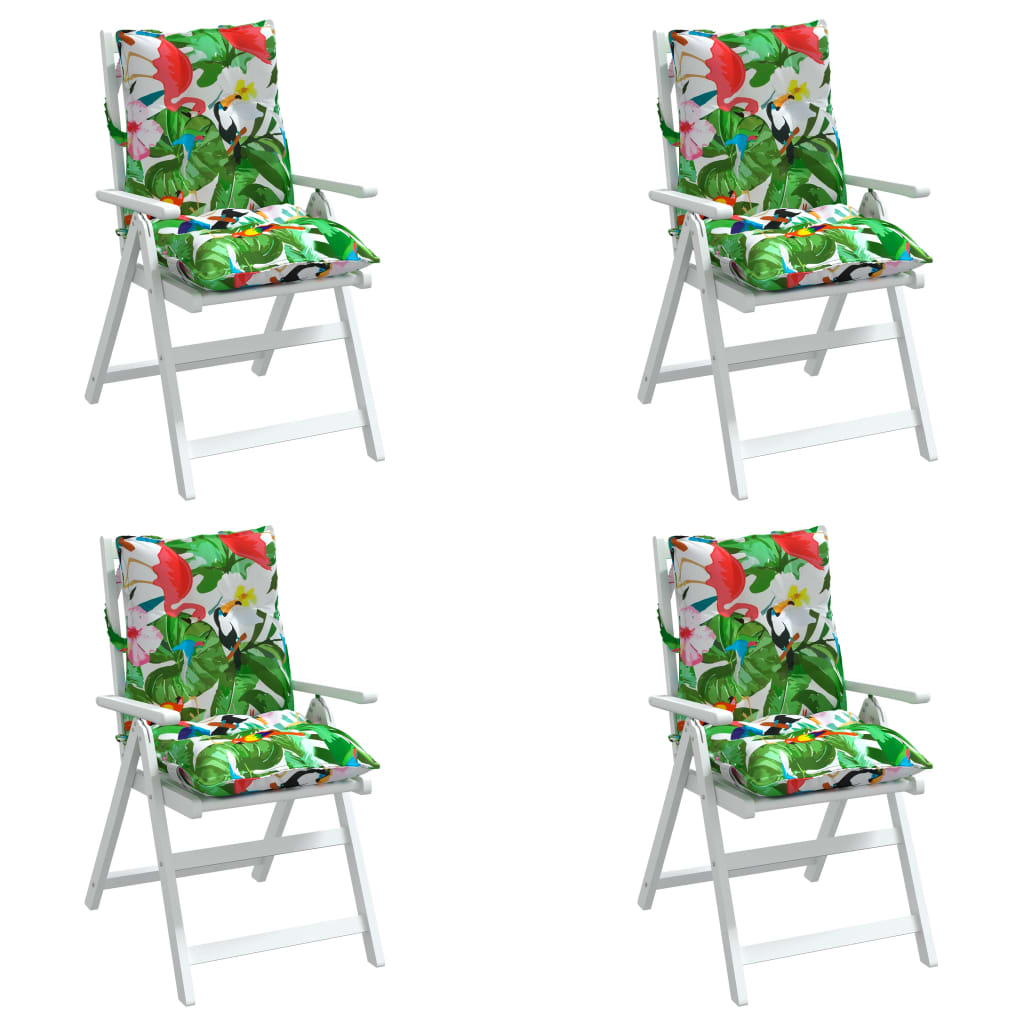 vidaXL dārza krēslu matrači, 4 gab., oksforda audum, krāsaini