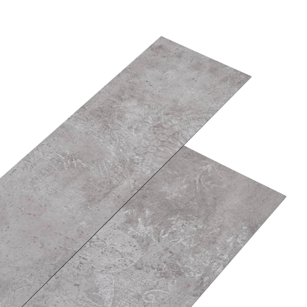 vidaXL grīdas dēļi, 5,26 m², 2 mm, zemes pelēki, PVC
