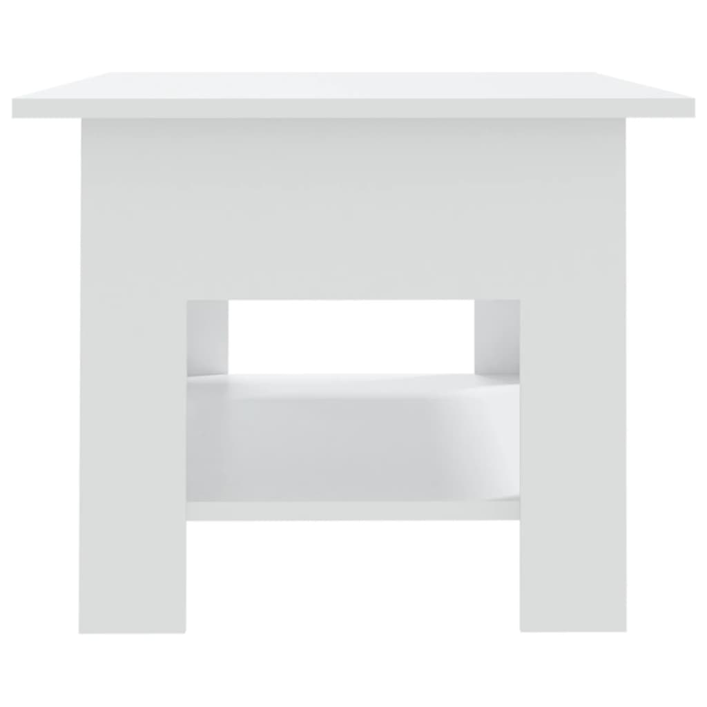 vidaXL kafijas galdiņš, balts, 102x55x42 cm, skaidu plāksne