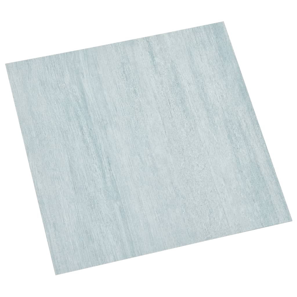 vidaXL grīdas flīzes, 55 gab., pašlīmējošas, 5,11 m², PVC, zaļas