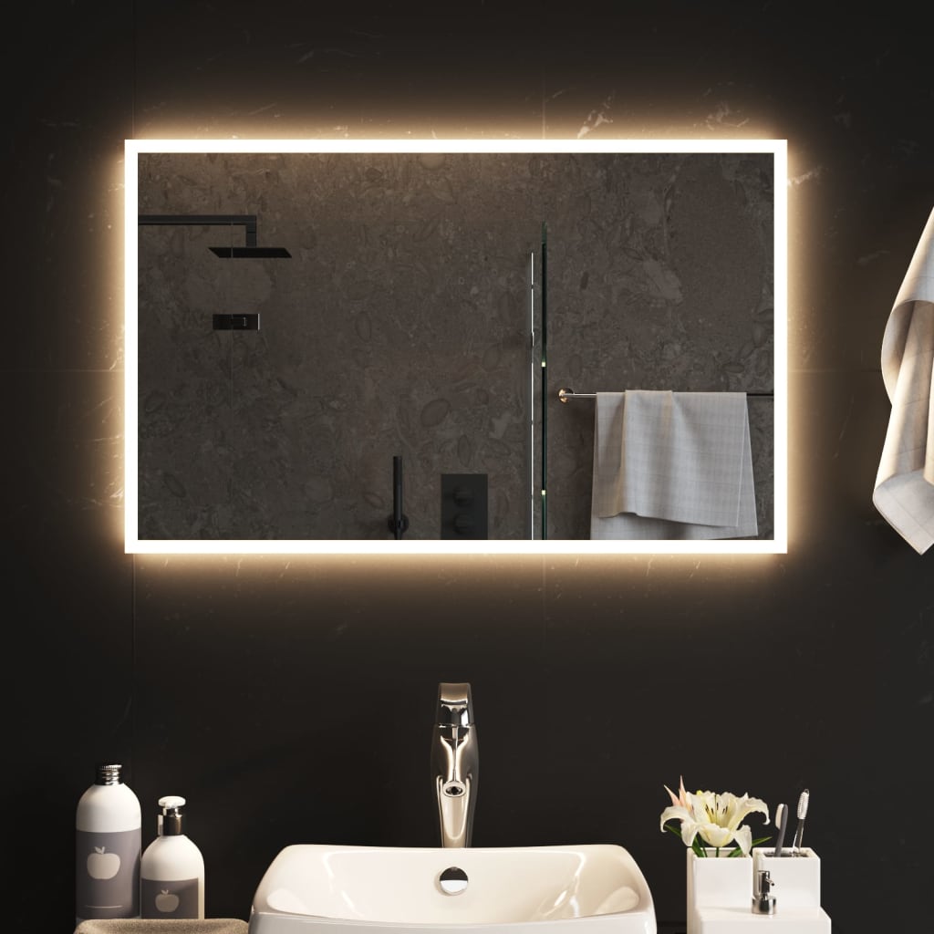vidaXL vannasistabas spogulis ar LED, 50x80 cm