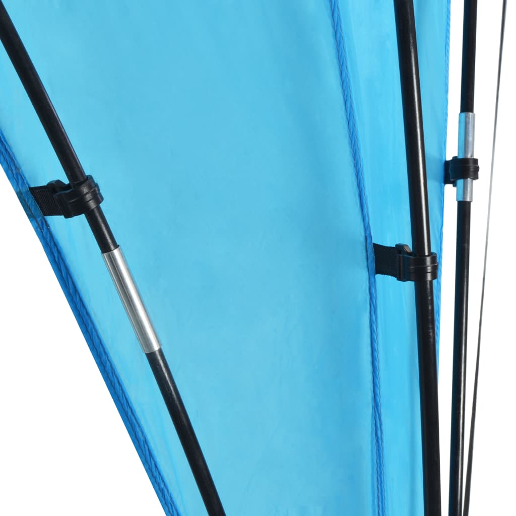 vidaXL svinību telts, arkveida, 450x450x265 cm, gaiši zila