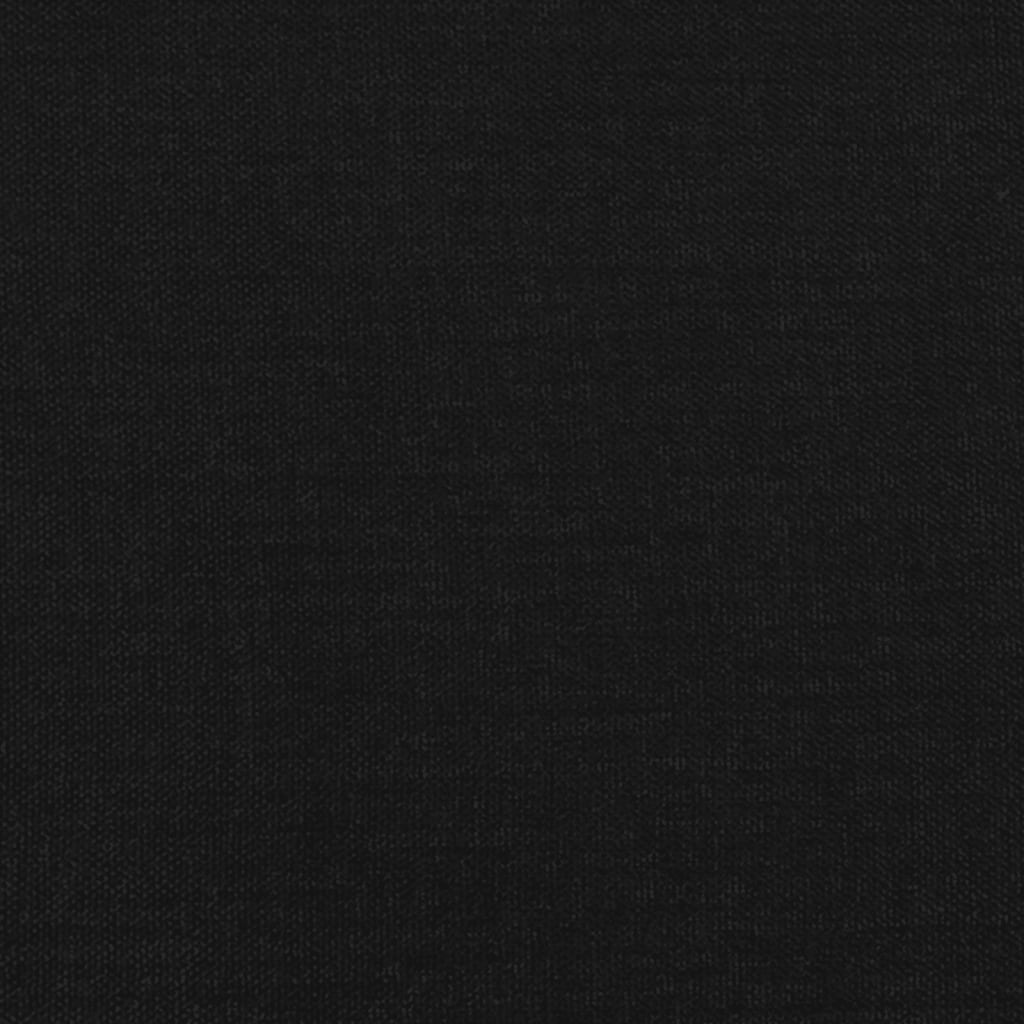 vidaXL atsperu gultas rāmis, melns audums, 90x190 cm