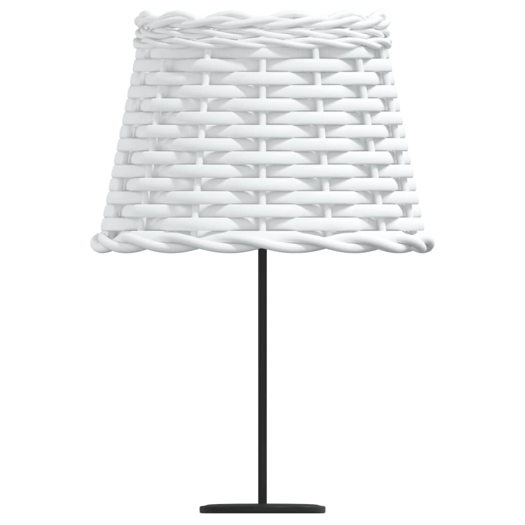 vidaXL lampas abažūrs, balts, Ø20x15 cm, pīts
