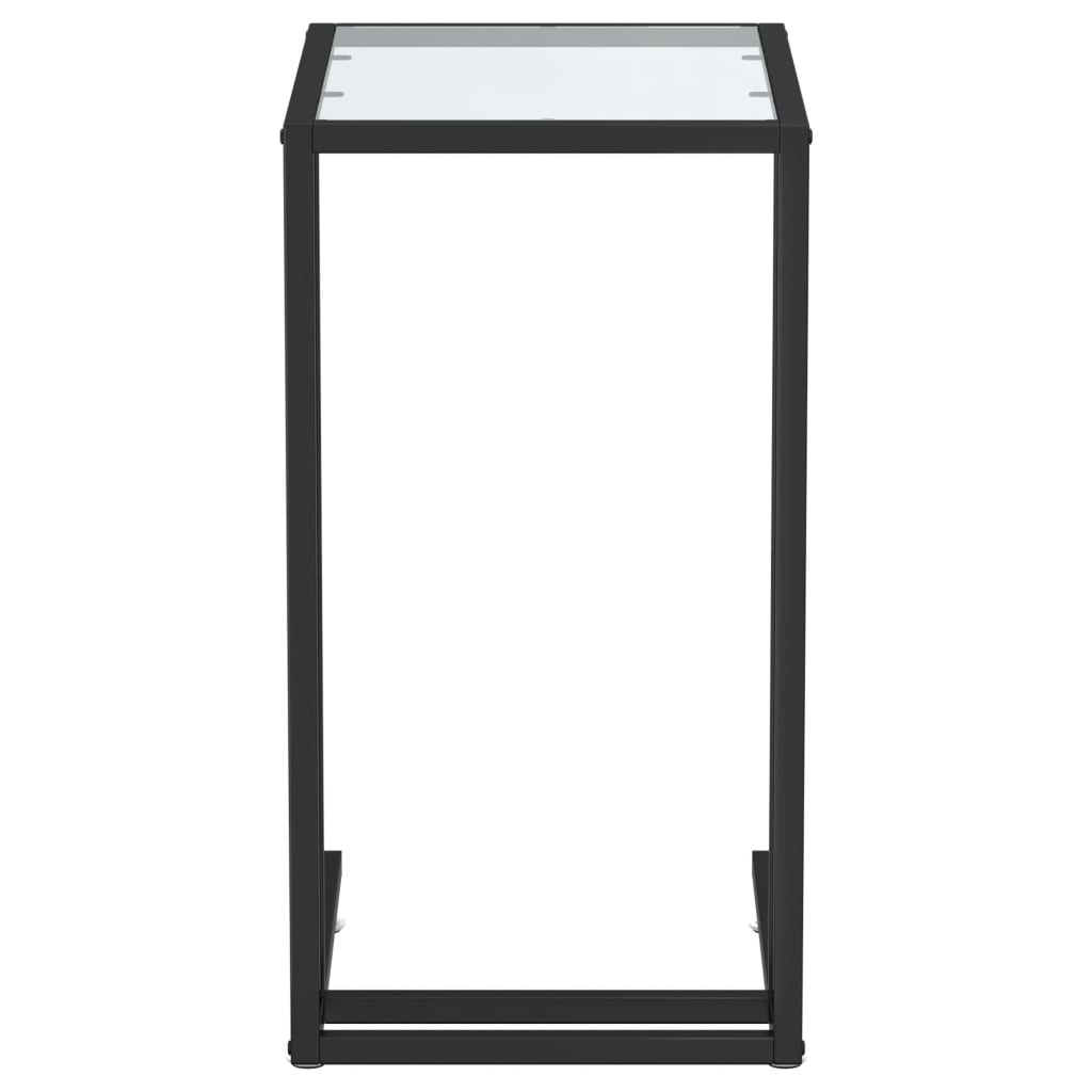 vidaXL datorgaldiņš, 50x35x65 cm, caurspīdīgs rūdīts stikls