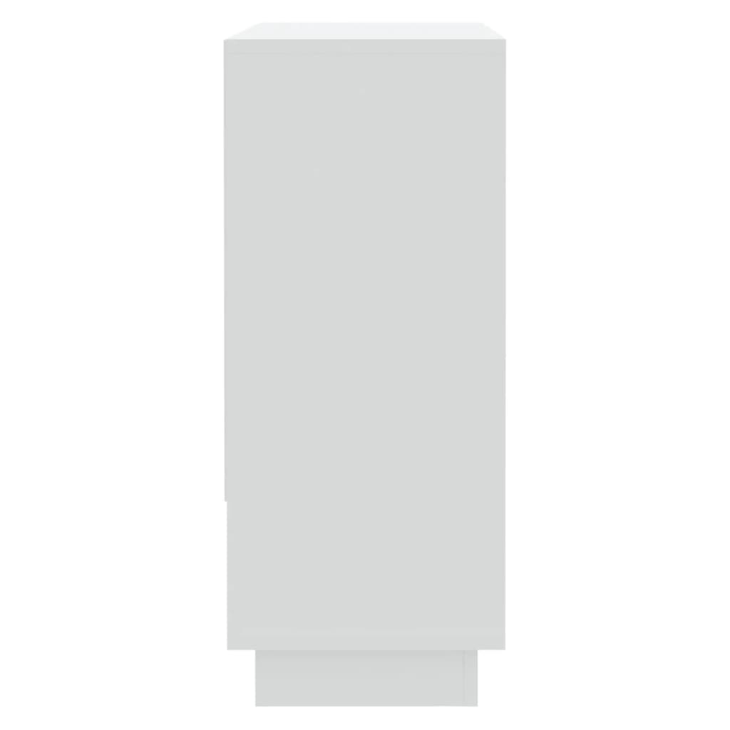 vidaXL kumode, balta, 97x31x75 cm, skaidu plāksne