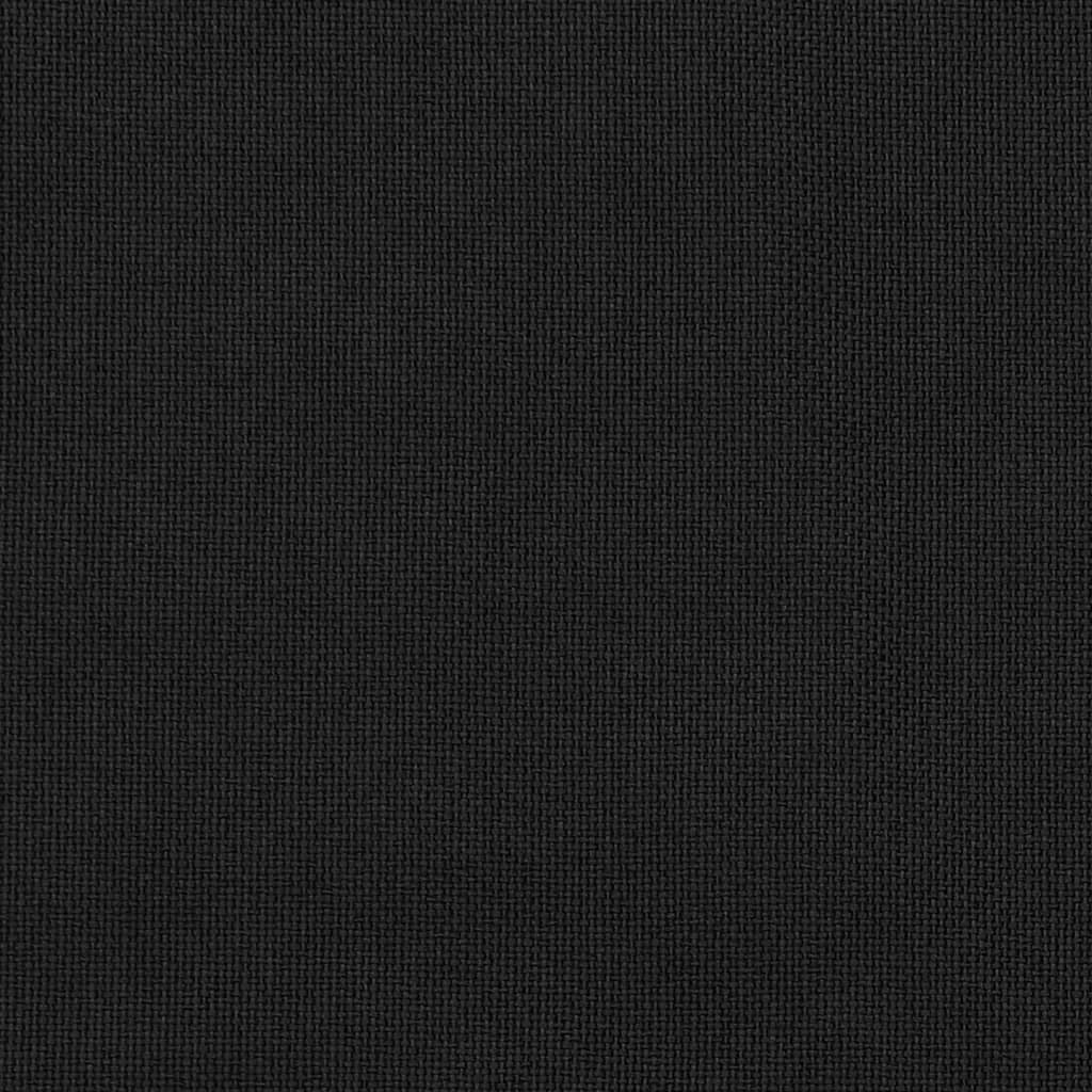 vidaXL biezie aizkari, 2 gab., 140x175 cm, linveida, melni