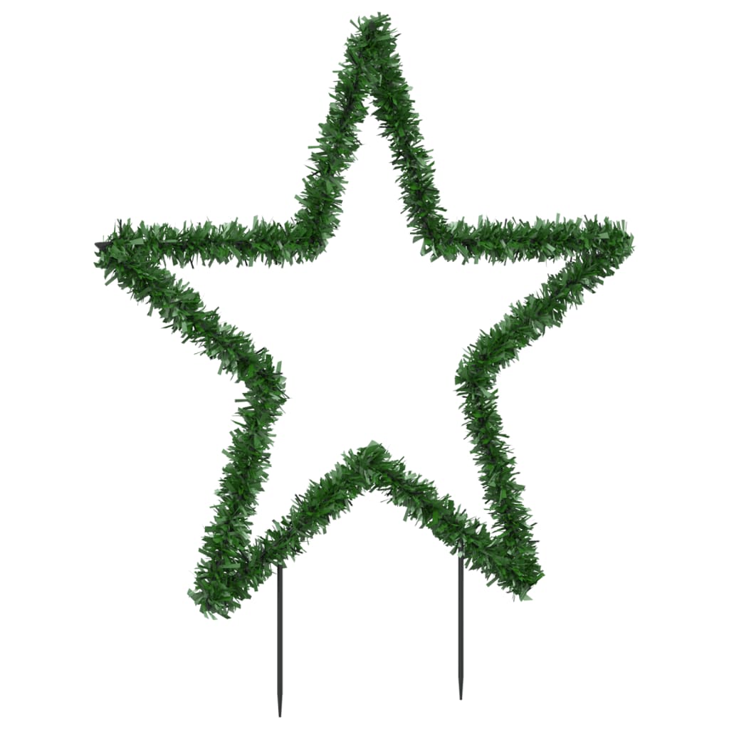 vidaXL Ziemassvētku gaismas dekors, zvaigznes forma, 80 LED, 60 cm