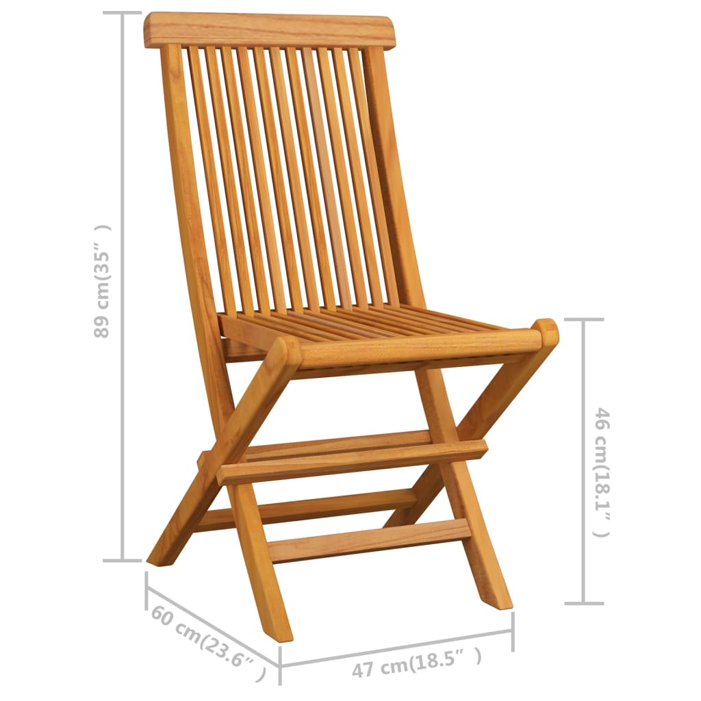 vidaXL dārza krēsli, krēmkrāsas matrači, 2 gab., masīvs tīkkoks
