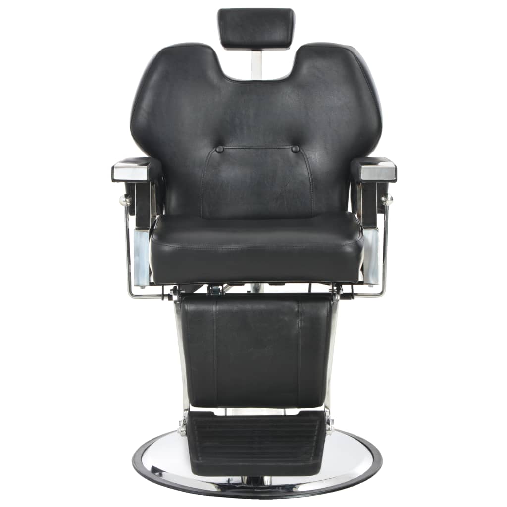 vidaXL frizieru krēsls, 72x68x98 cm, melna mākslīgā āda