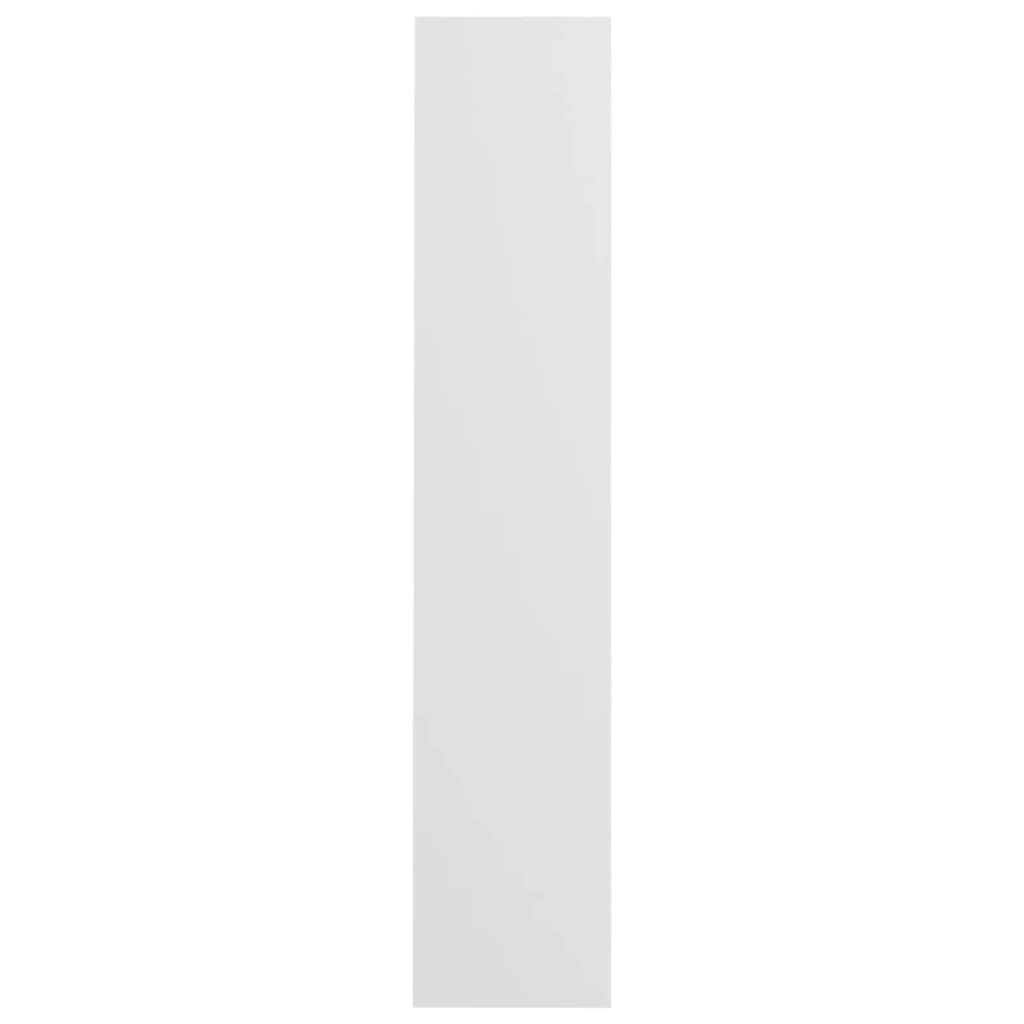 vidaXL sienas apavu plaukti, 2 gab., balti, 60x18x90 cm, skaidu plātne