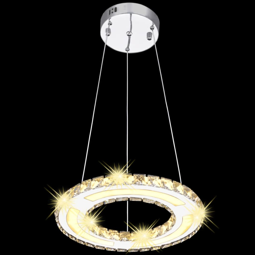 Gredzenveida LED griestu lampa, kristāla, 13 W