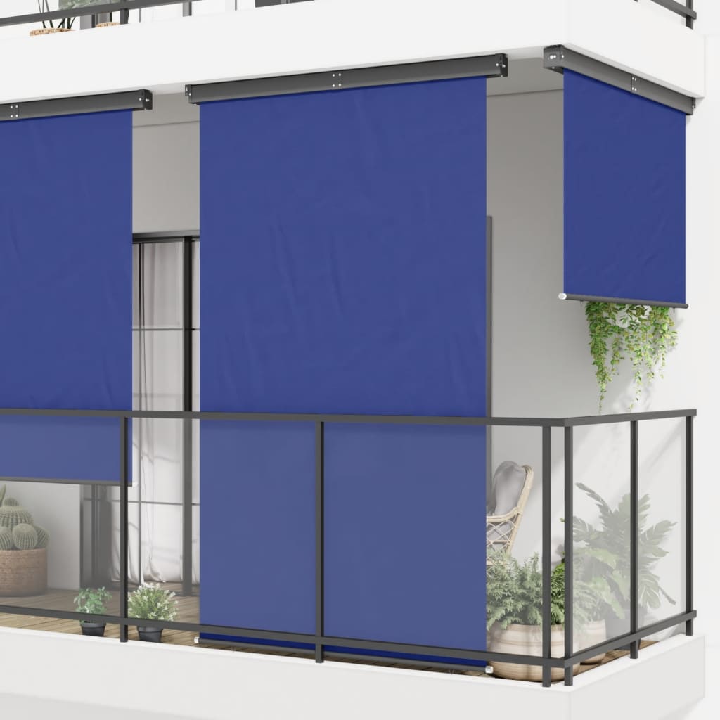 vidaXL balkona sānu markīze, zila, 170x250 cm