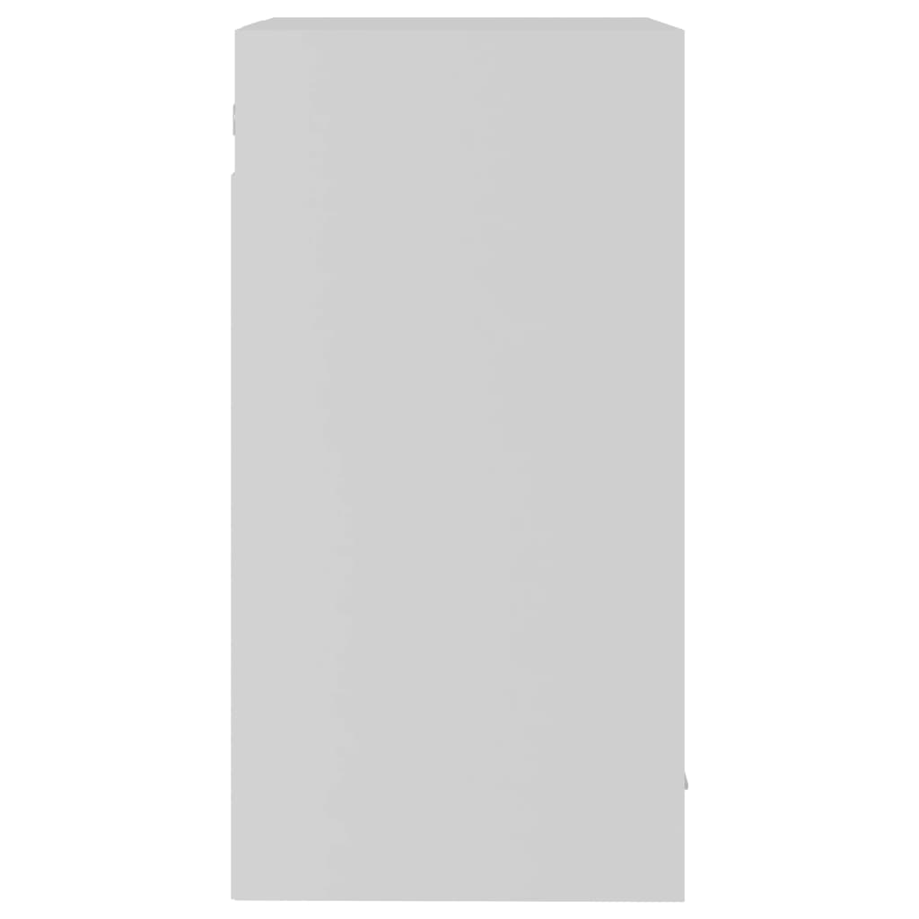 vidaXL virtuves skapītis, balts, 40x31x60 cm, stikls, skaidu plāksne