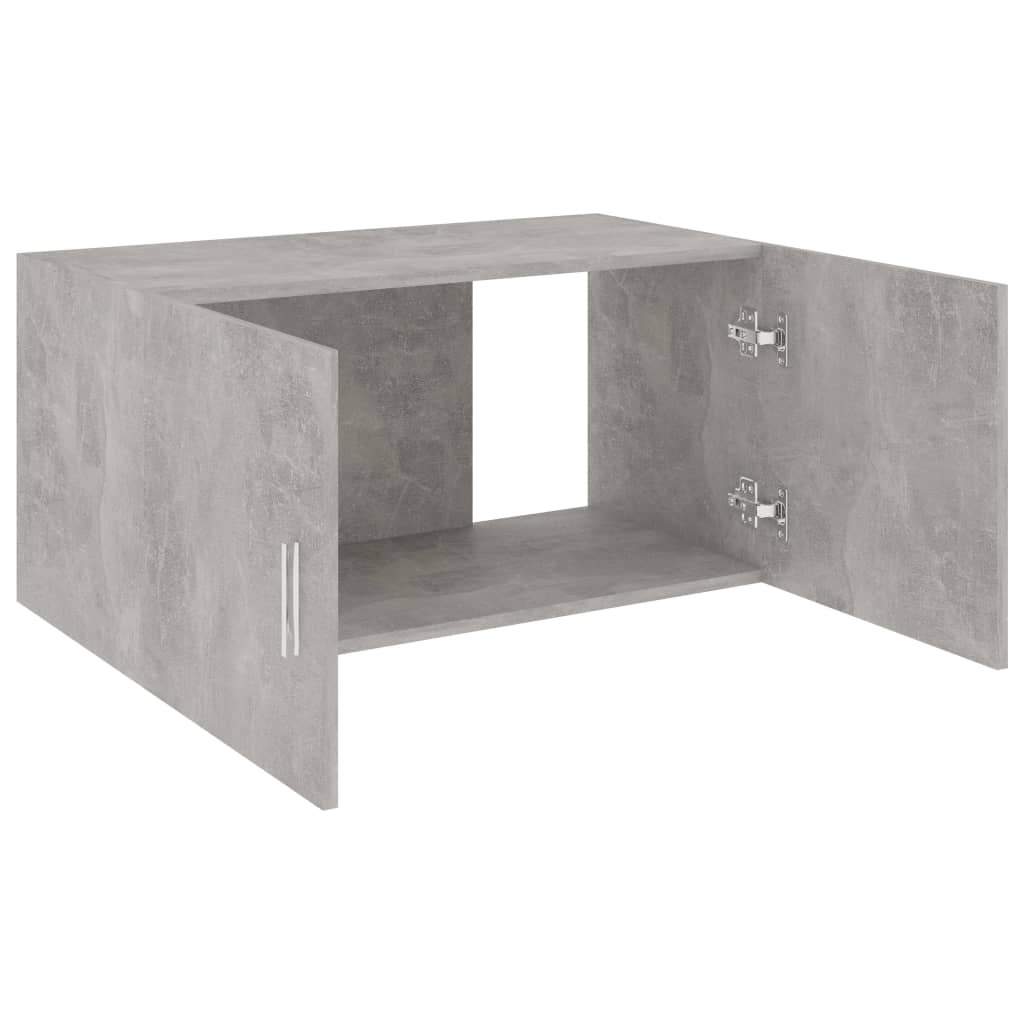 vidaXL sienas skapītis, betona pelēks, 80x39x40 cm, skaidu plāksne