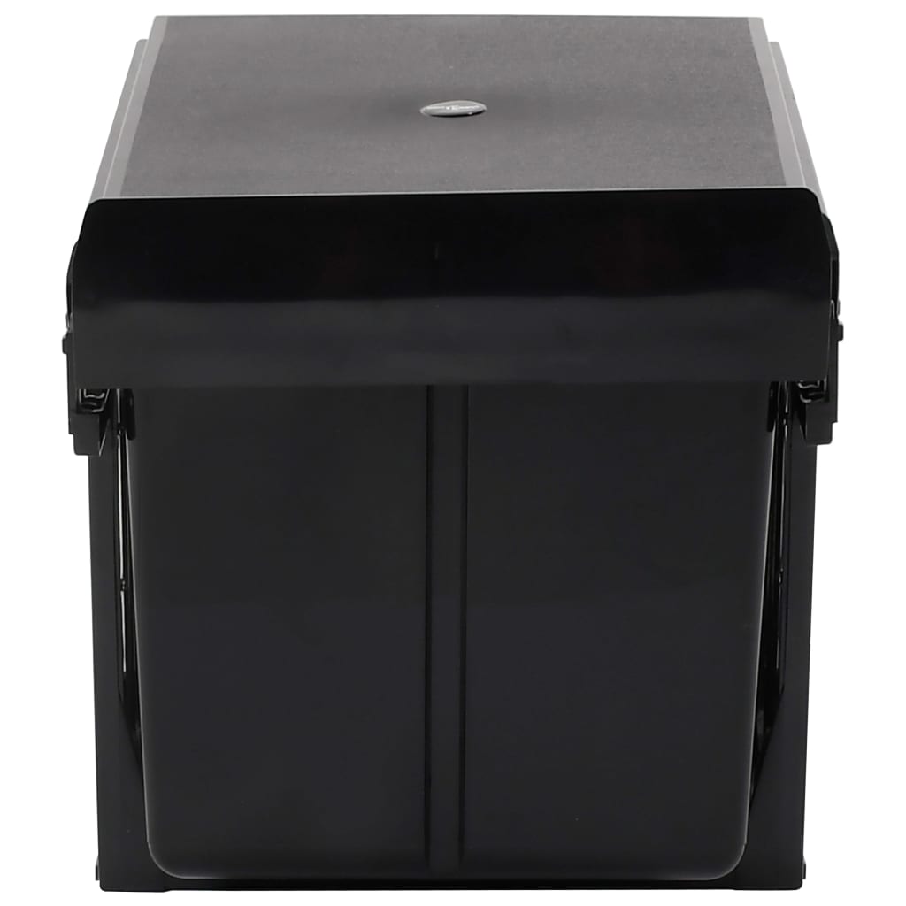 vidaXL izvelkama atkritumu tvertne, lēnās aizvēršanas sistēma, 36 L