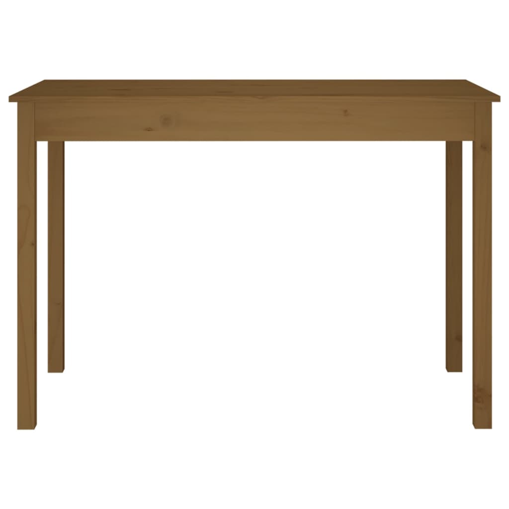 vidaXL virtuves galds, medus brūns, 110x55x75 cm, priedes masīvkoks
