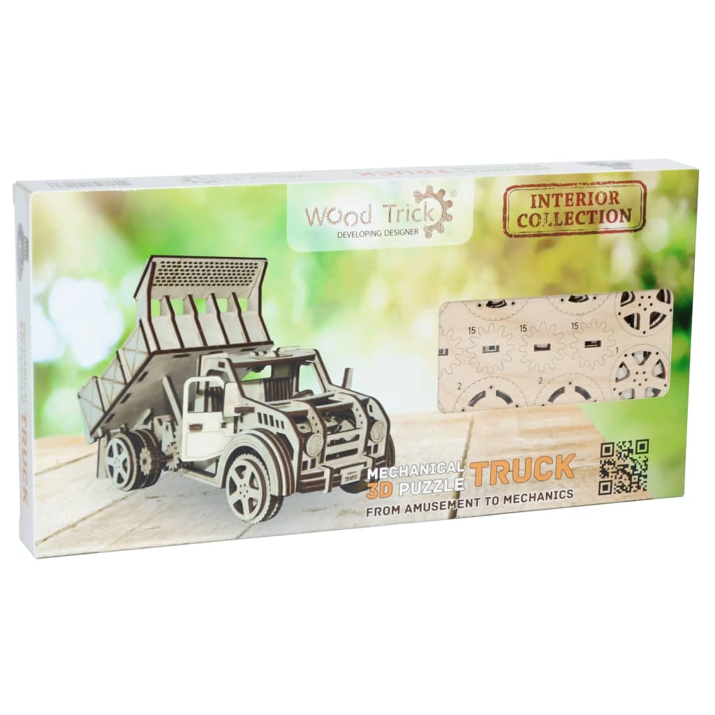 425877 Wood Trick Wooden Scale Model Kit Truck