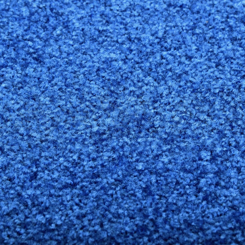 vidaXL durvju paklājs, mazgājams, zils, 120x180 cm