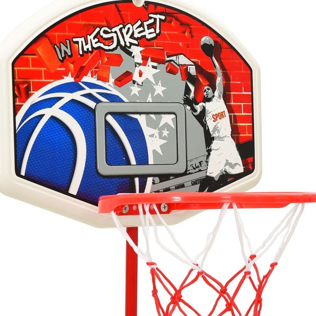 vidaXL bērnu basketbola komplekts, regulējams, 120 cm