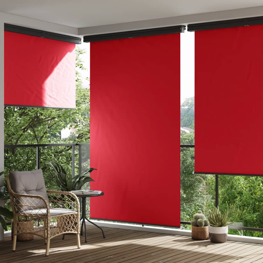vidaXL balkona sānu markīze, sarkana, 165x250 cm
