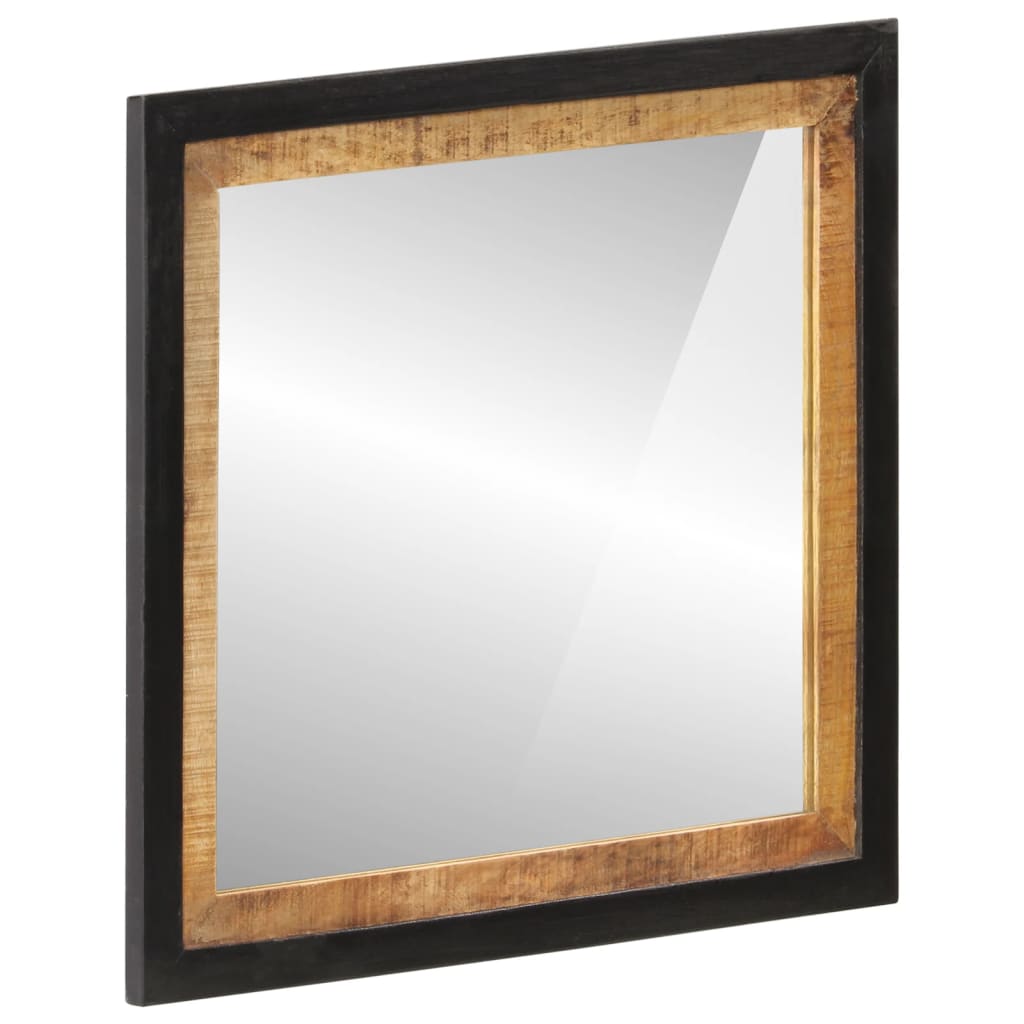 vidaXL vannasistabas spogulis, 55x1x60 cm, mango masīvkoks un stikls
