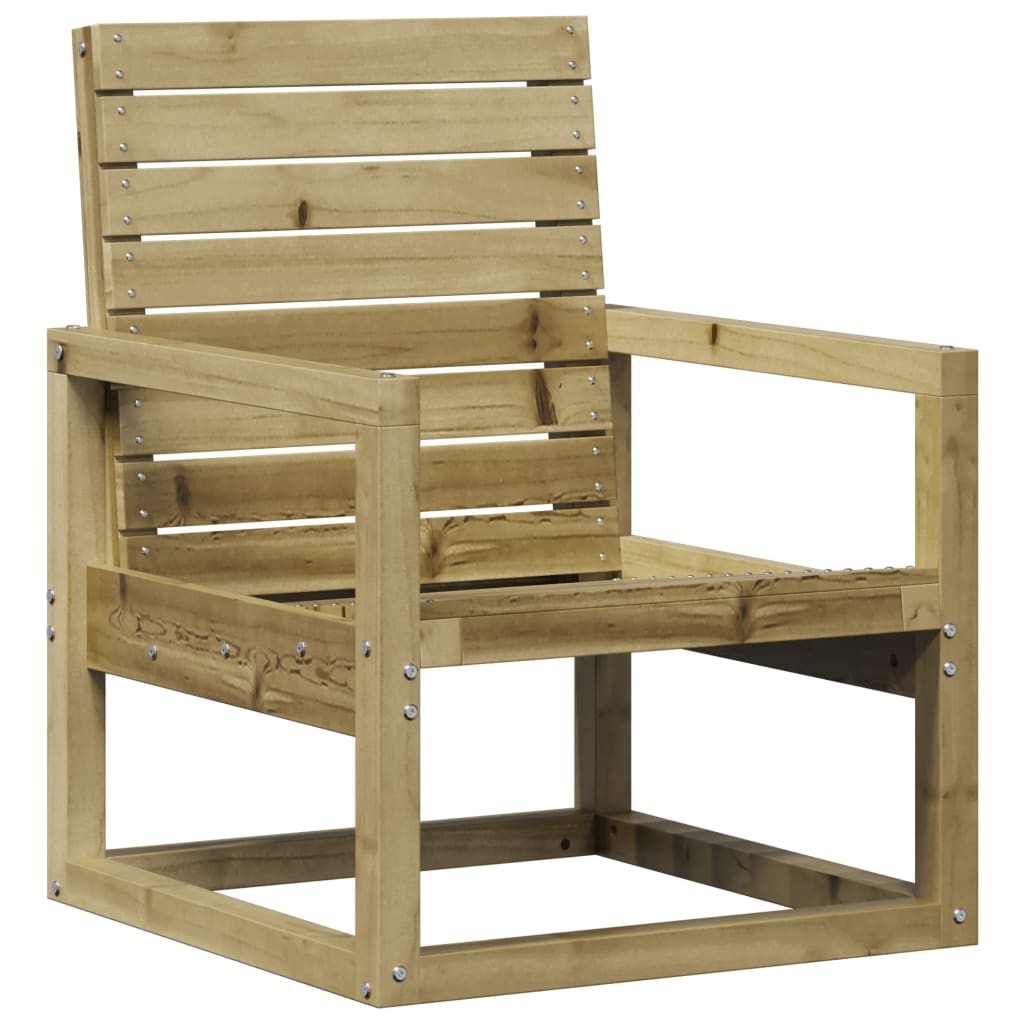 vidaXL dārza krēsls, 57,5x63x76 cm, impregnēts priedes koks