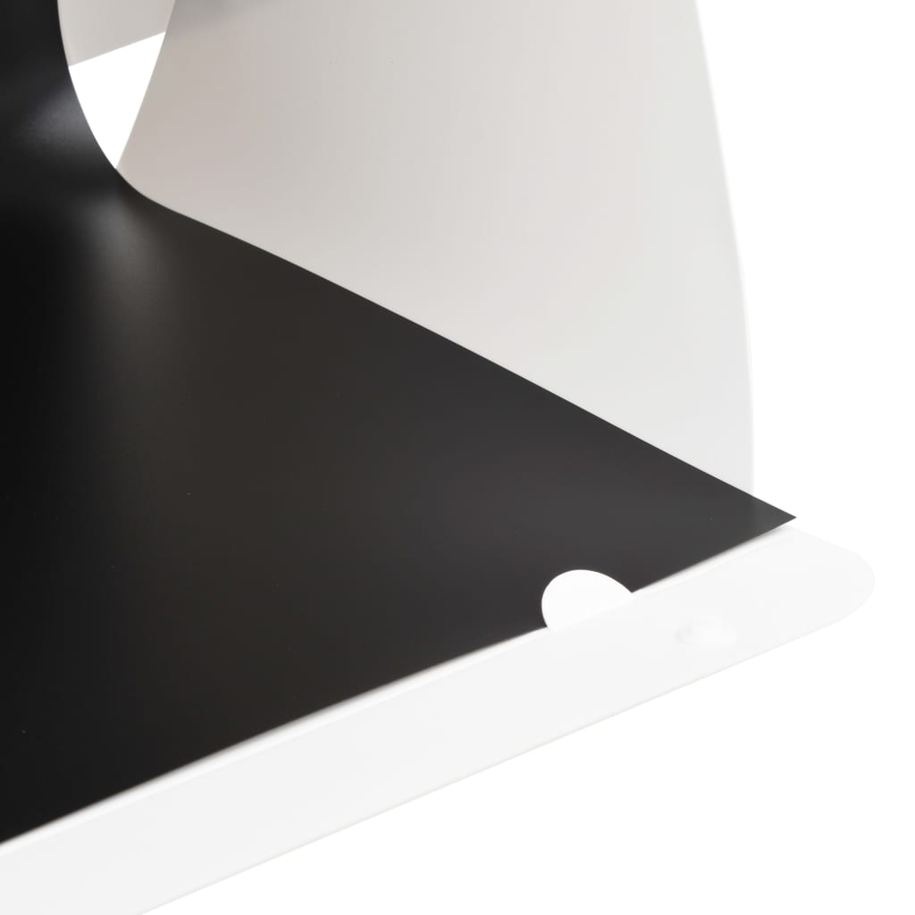 vidaXL fotostudijas LED gaismas kaste, saliekama, 40x34x37 cm, balta