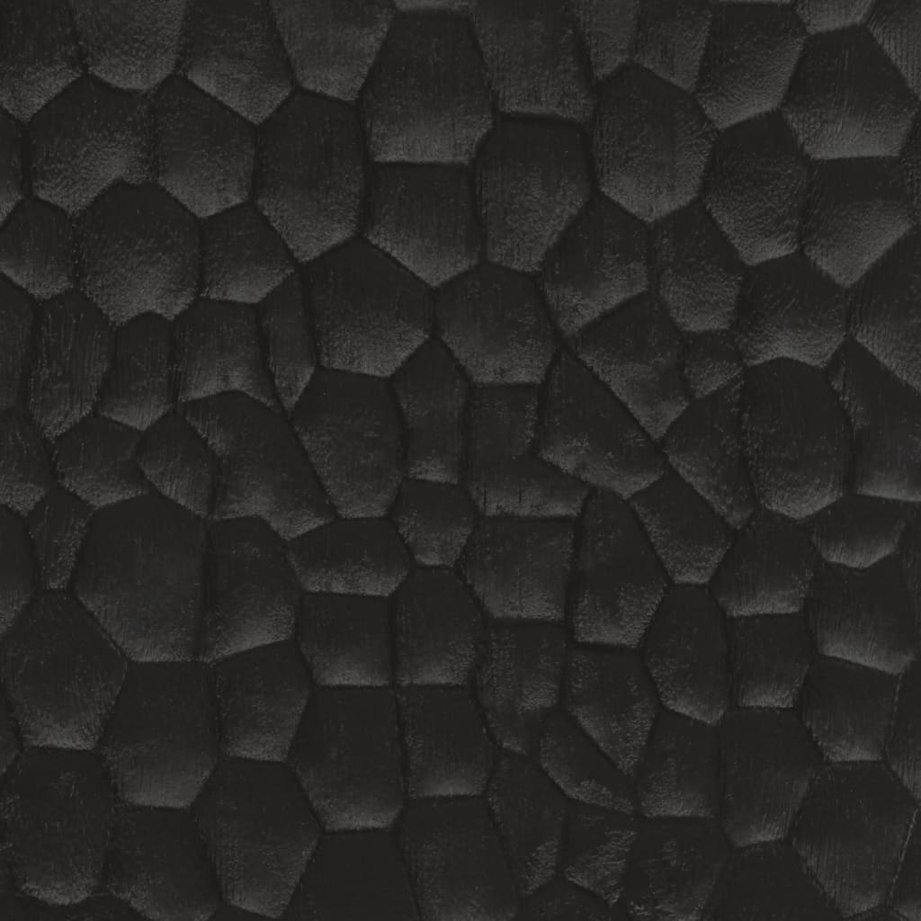 vidaXL vannasistabas skapītis, melns, 38x33x160 cm, mango masīvkoks
