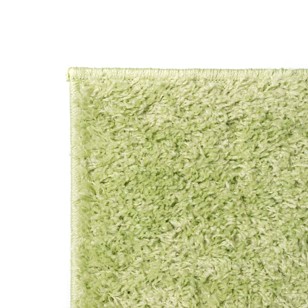 vidaXL paklājs, 120x170 cm, Shaggy, zaļš
